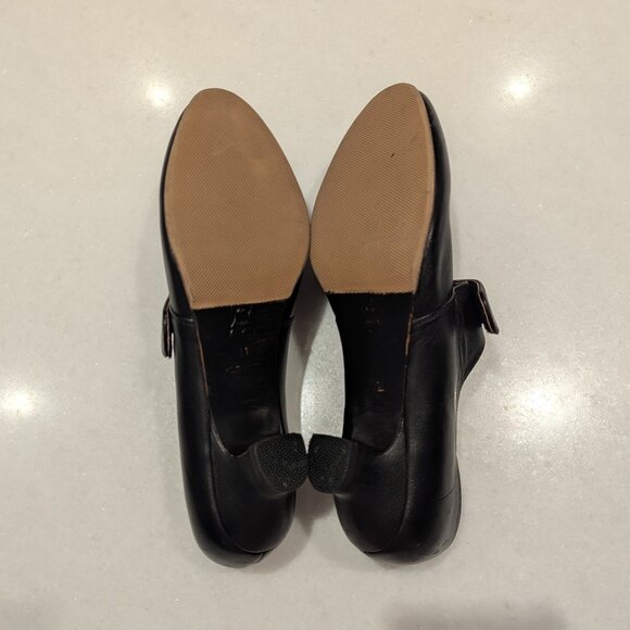 American Duchess Women's 11M Kensington 18th Century Leather Shoes Black - Picture 7 of 9